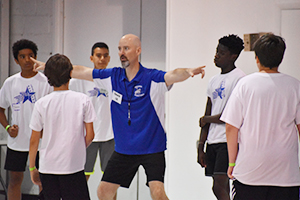 Teaching Defense at Basketball Camp