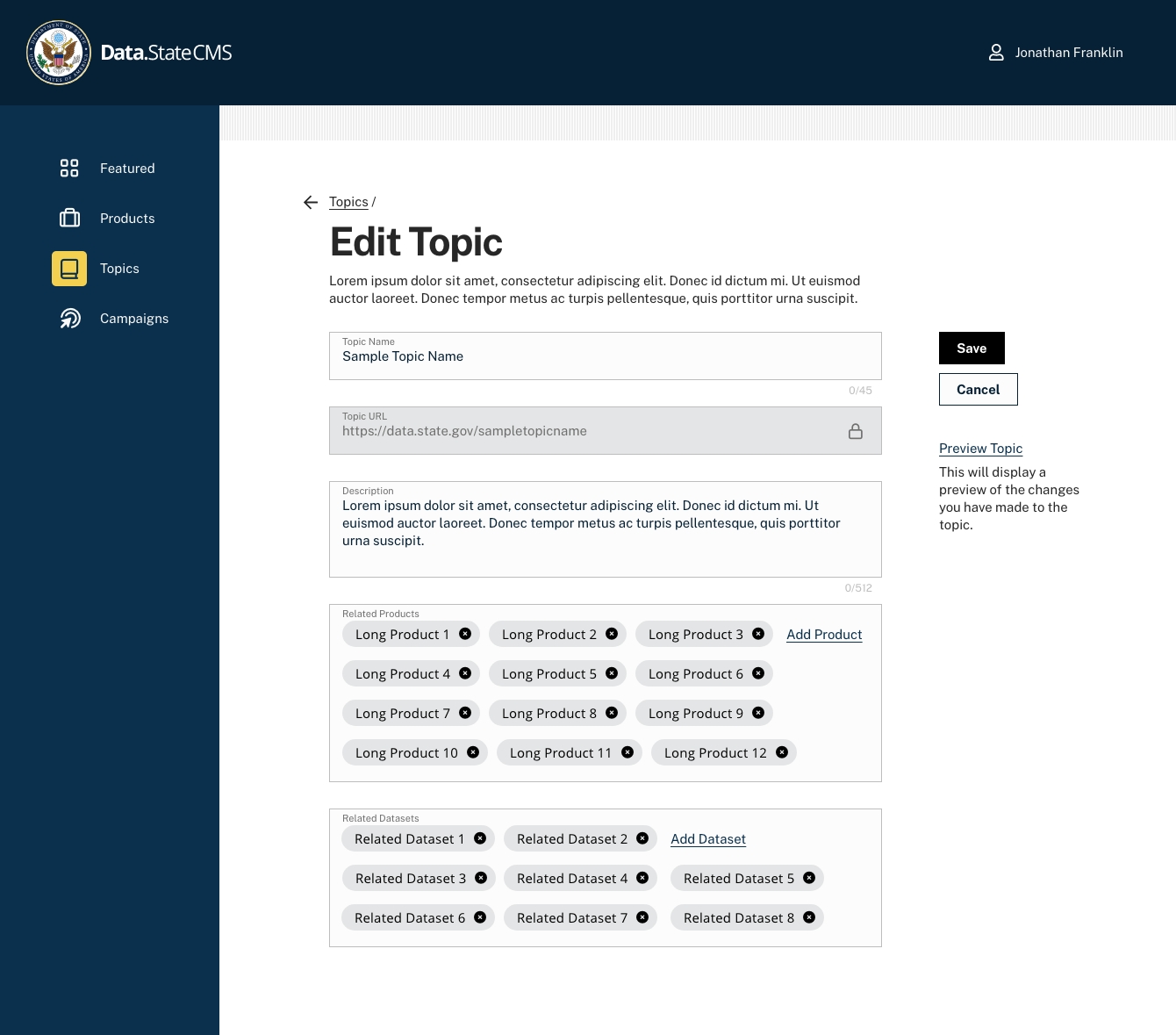 Homepage Mockup
