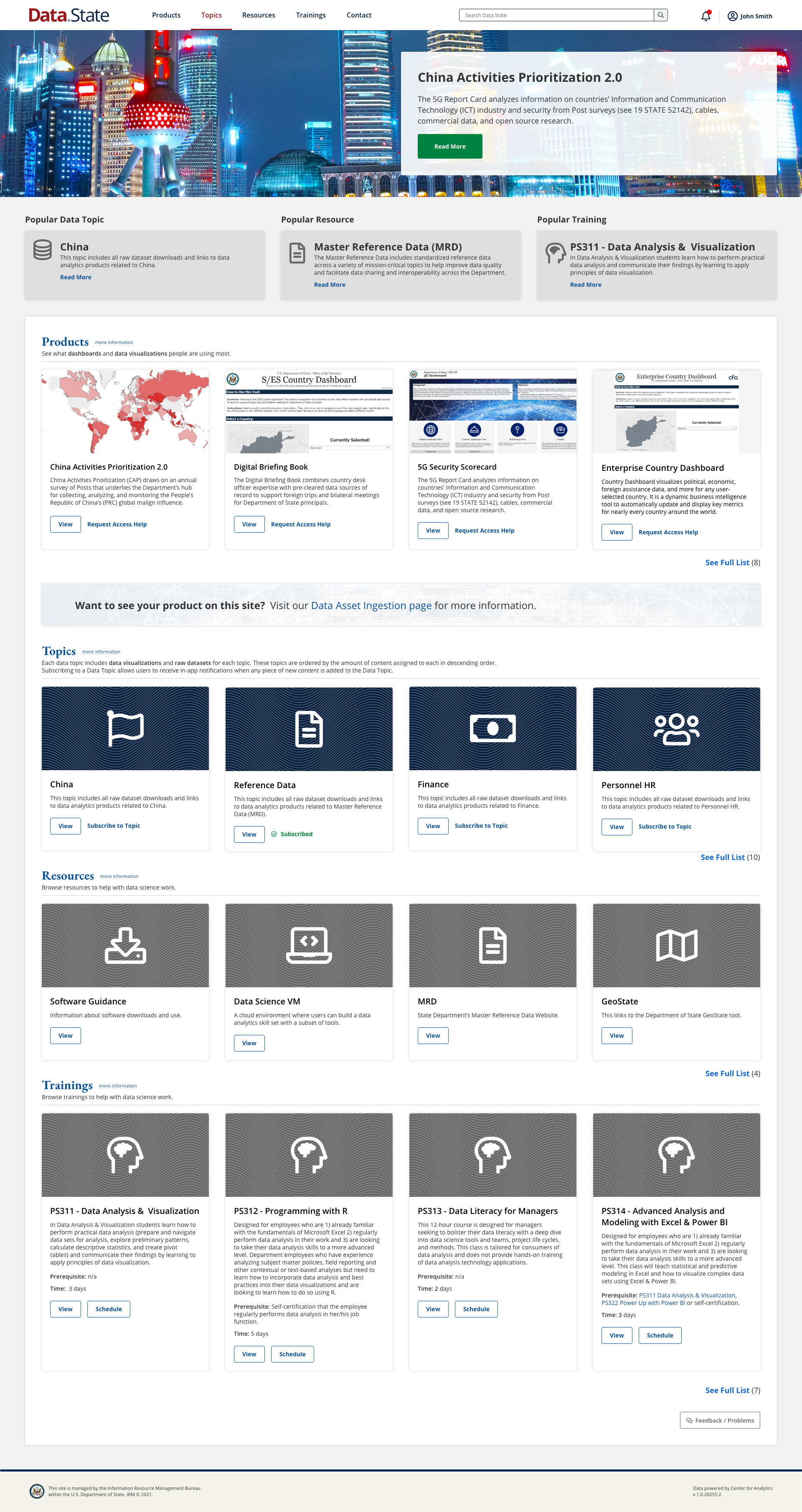 Homepage Mockup
